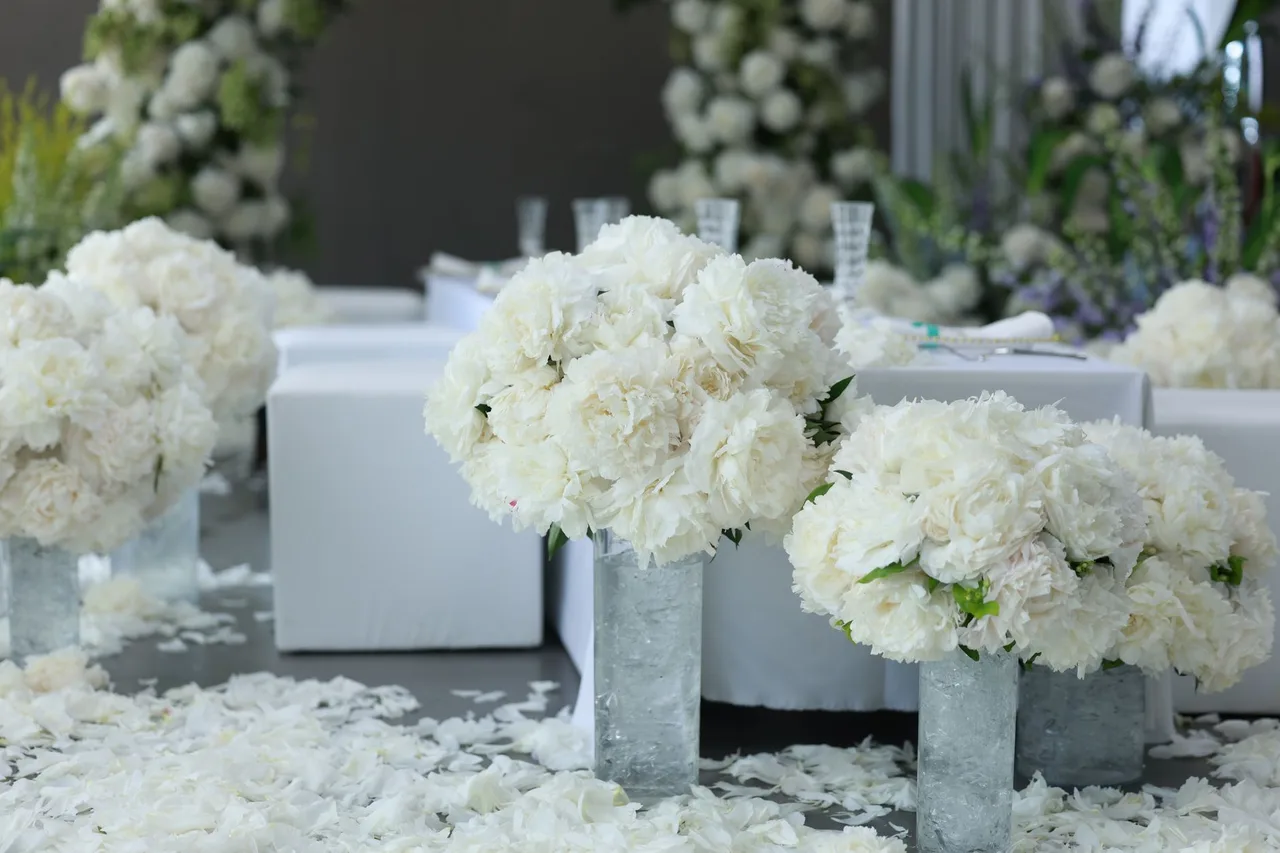 Arrangement floral mariage élégant